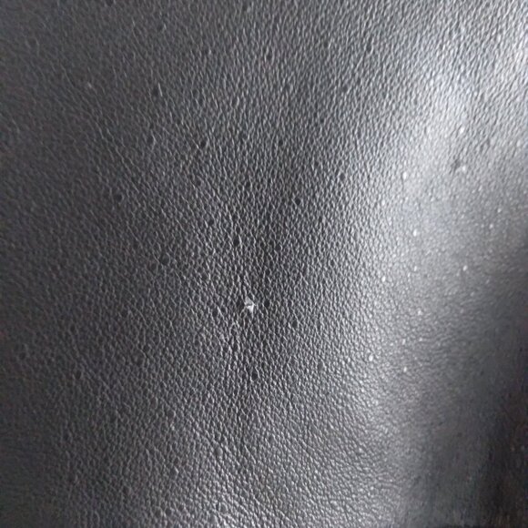 Vintage Dunne & Cole Black Leather Blazer Jacket with Buttoned Cuffs - Picture 5 of 5